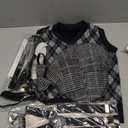 100 Days of School Costume for Boys  Old Man Costume with Grandpa Hat, Beard, and Vest for Kids School Cosplay (Medium (5-7 Y), Retro Black)