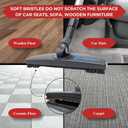 Horsehair Hardfloor Attachment for Wood and Tile Floors plus Vacuum Hose Adapter Compatible with Most Vacuum Cleaners Vacuum Attachments Accessories- Small Shop Vac Adapter - Hardwood Floor Attachment