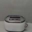 MELLERHOME Retro Toaster 2 Slice, 7 Browning Levels, 3 Functions (Reheat, Defrost, Cancel), Removable Crumb Tray, Under Base Cord Storage, White Toaster Kitchen Appliances