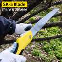 2 x Folding Saw 10-Inch SK5 Blade Heavy Duty Portable Foldable Hand Pruning Saw Triple-bevel Razor Teeth for Camping Pruning Trimming Gardening Woodworking