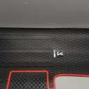 10L0L Golf Cart Mat, Full Coverage Floor Liner Mat Custom Fit for EZGO RXV (2008-2022) & 2Five (2009+), Easy to Clean (Red + Black)