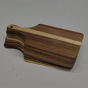 Zubebe 24 Pcs Cutting Board Bulk 11 x 5 Inch with the Handle Wood Chopping Board Blank Small Laser Engraving Serving Board Mini Charcuterie Boards for Wedding Housewarming Gift(Brown)