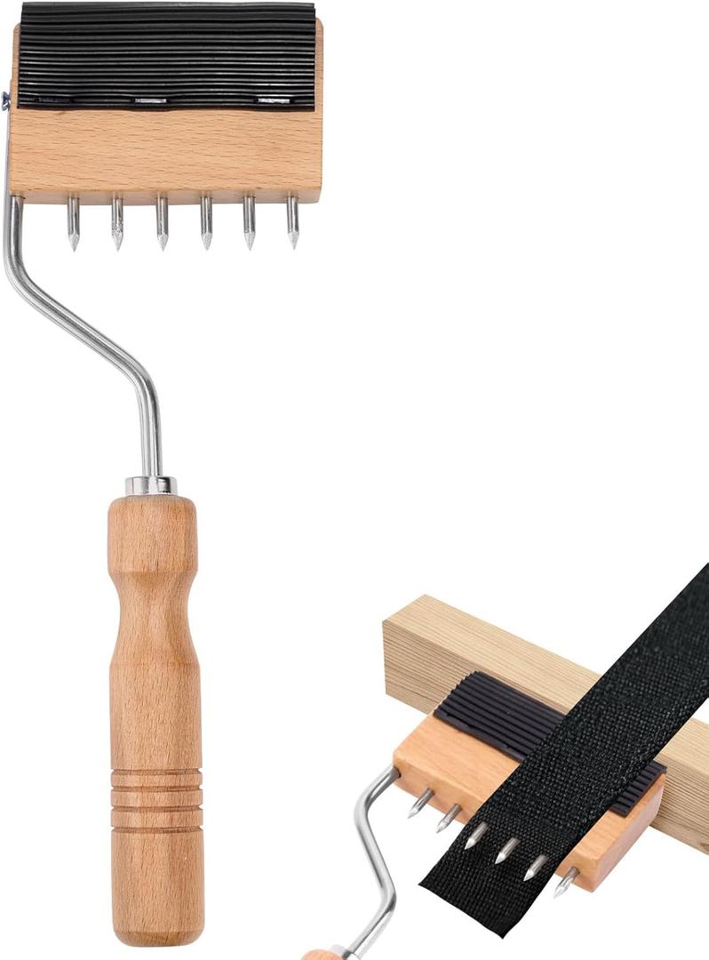 2 x Webbing Stretcher Tool, Wood Handle Webbing Gooseneck Puller Stretcher Practical Upholstery Tool Suitable for Leather Carpet Canvas Furniture Repair