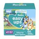 Pampers Easy Ups Bluey Potty Training Pants Boys Size 4T/5T 66 Count