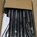 Goovilla Room Divider for Room Separation, Tension Curtain Rods No Drilling, 4-10ft(H) 28-70inch(W) Adjustable Temporary Privacy Wall Divider, Heavy Duty Freestanding Space Partition Separator, Black