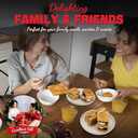 Square Waffle Maker, 2 x 4" Mini Classic Waffles Maker Machine, Waffle Iron, Dual Cooking Plates for Family Breakfast, Non-stick, White