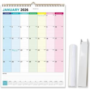 2026 Calendar - 2026 Wall Calendar from January 2026 to June 2027, 22" x 17", Extra Large Wall Calendar 2026-2027 with Thick Paper, Julian Date, Holidays, Large Ruled Blocks