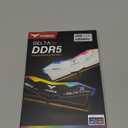 TEAMGROUP T-Force Delta RGB DDR5 Ram 32GB (2x16GB) 6000MHz PC5-48000 CL38 Intel XMP 3.0 & AMD Expo Compatible Desktop Memory Module Ram Black FF3D532G6000HC38JDC01