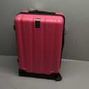 KROSER Carry On Luggage with Spinner Wheels & Built-in TSA Lock, Durable Suitcase Rolling Luggage, Magenta, 20 inch