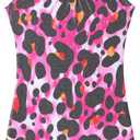 HOZIY Gymnastics Leotards for Girls Unicorn Aurora Rainbow Mermaid Dinosaur Cupcake Sparkle Biketard Toddlers Kids Children (7-8 Years, Black Pink Leopard)