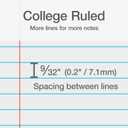 Oxford 1 Subject Spiral Notebook, Notebook for School, Plastic Covers, Back to School Supplies, College Ruled, 100 Sheets, 5 Pack, Assorted Primary Colors: Black, Blue, Red, Green and Yellow (1009289)