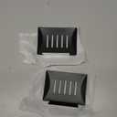 Aluminum Soap Tray Bath Rack - Black (2-Pack Soap Rack)