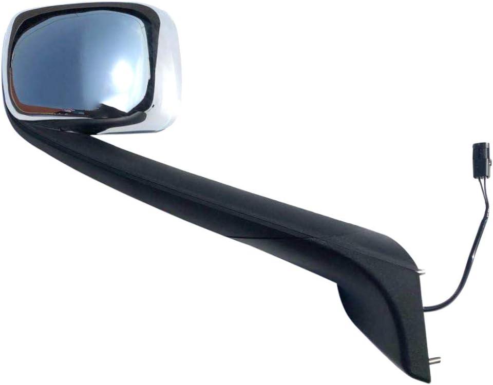 Replacement Chrome Hood Mirror Passenger Right Side Fit Freightliner Cascadia 2018-onward