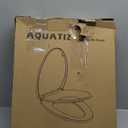 Elongated Toilet Seat with Built-in Toddler Seat, Soft Close Kids Toilet Seat Attachment, Ideal for Potty Training