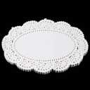 100 Pcs White Lace Paper Doilies, Disposable Round for Buffet Cake Fried Food Party Oval Paper Doilies Tableware Disposable Doilie Kitchen and Table Linens for Food,Cakes Desserts Crafts and Table