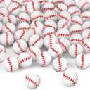 Deekin 200 Pcs Baseball Bouncy Balls Bulk 0.98'' Mini Rubber Bouncing Balls Sports Party Favors for Kids Fillers (Baseball)