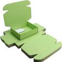 Green tea Corrugated Cardboard Airplane Boxes - Durable Shipping Packaging for Gift Wrapping, Invitations, Weddings & More! (L10xW8xH2.8 inch)