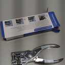 2 in 1 Badge Slot Hole Punch for ID Card: WINLION Handheld Card Puncher Suitable for PVC Material, Business Cards,Paper,Luggage Tags and Cardstock(3/16" Round Hole &1/8"1/2" Slot Hole in one)