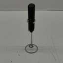 Powerful Milk Frother Wand - Mini Handheld Milk Frother with Stainless Steel Whisk - Battery-Powered Drink Mixer for Coffee, Lattes, Cappuccinos, Matcha - Coffee Enthusiasts Gift - Black