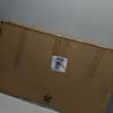 ZJSF Freestanding Indoor Dog Gate for House Foldable Wood White Puppy Gate for Doorways Pet Gate for Stairs Extra Wide Pet Fence 24" Height 3 Panels