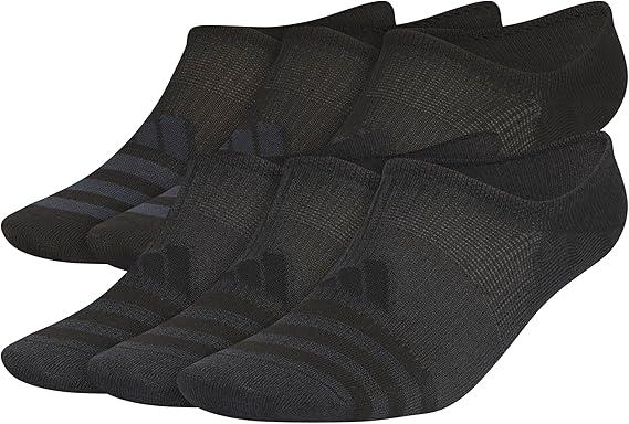 adidas Men's Superlite Super No Show Socks 6 Pairs, Medium