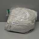 Ruffle Shower Curtain with Bow Vintage Farmhouse Linen Shower Curtain for Bathroom, Cream, 72" W x 78" H