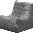 Hobestluk Small Bean Bag Chair Fireside Floor Chair BeanBag Couch Togo Sofa, 26"D x 24"W x 19"H