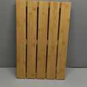 GOBAM Natural Bamboo Bath Mat - Non-Slip Shower & Bathtub Mat, Easy Clean Indoor & Outdoor Floor Mat for Spa, Sauna, Pool - Small 19.7 x 13 inches