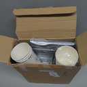 210 Pcs Winter Snowflake Paper Plates and Napkins Set Winter Wonderland Birthday Party Supplies Disposable Tableware Snowflake Plates Napkin Cup Knife Fork Spoon Party Decorations (Silver)