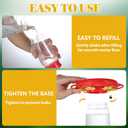2 Pack Plastic Hummingbird Feeders, 20oz Wide Mouth Easy Clean, Ant Moat, Bee Proof and Leak-Proof, 6 Ports Easy Fill, Perfect for Outdoors, Trees, Decks