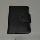 ALLIVE Passport Holder for Travel, Genuine Leather Passport Holder with AirTag Hidden Pocket, Rfid Blocking Passport Cover Travel Wallet for Women Men, Airport Essentials Gift (Black)