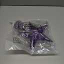 Blulu 10 Inches Purple Christmas Star Tree Topper Xmas Tree Topper Glitter Tree-top Star for Christmas Decorations