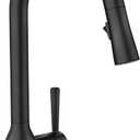 Moen Adler Matte Black Motionsense Wave Sensor Touchless One Handle Pulldown Kitchen Faucet Featuring Power Clean, 87233EWBL