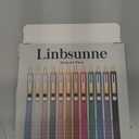 Linbsunne Ballpoint Pens Black Medium Point 1mm with Super Soft Grip Ball Point Pen for Men Women Retractable (style 2, 12 pcs)