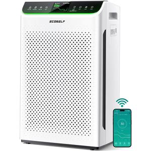 Air Purifier for Home Large Room Up to 3850Ft with Washable Filter, HEPA Air Cleaner with AQI Display, Trend Graph, Smart App Control, Auto Eco Pet Sleep Modes for Allergies, Smoke, Pollen, HAP610WF