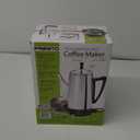 Presto 02811 Stainless Steel Electric Coffee Percolator - 12-Cups, Easy-Pour Spout, Stay-Cool Handle, Make 2-12 Cups (Silver)