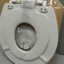 Mayfair NextStep2 Toilet Seat with Built-In Potty Training Seat, Slow-Close, Removable that will Never Loosen, Round, White
