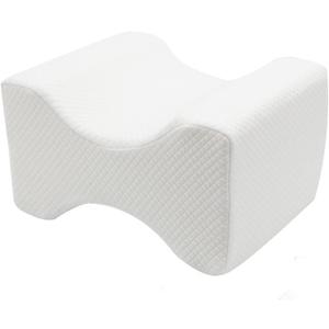 Jan Bark Knee Pillow for Side Sleepers Memory Sponge Support Leg Pillow for Side Sleeping Aligns Spine, Relief for Sciatica, Back, HIPS, Knees, Joints