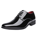 Bruno Marc Men's Faux Patent Leather Tuxedo Dress Shoes Classic Lace-up Formal Oxford 10