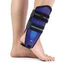 Velpeau Ankle Stabilizer Brace for Sprain, Ligament Injury (Grade 1 to 2), Tendonitis, Adjustable Stirrup Ankle Support Splint for Women and Men,Reversible Left & Right Feet, One Size(Foam Pads, Blue)
