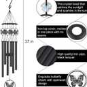 Butterfly Wind Chimes for Outside,Sympathy Garden Decor Gifts for Women Mom and Grandma,Christmas Windchime in Loving Memory Outdoor Decoration for Yard, Patio, Porch, Lawn, LandscapeHalloween