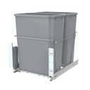 Double Pull-Out Trash Can for Under Kitchen Cabinets Include Double 35QT Trash Bin Doesn't Include Door Fittings, Bottom-Mount Recycling Bin