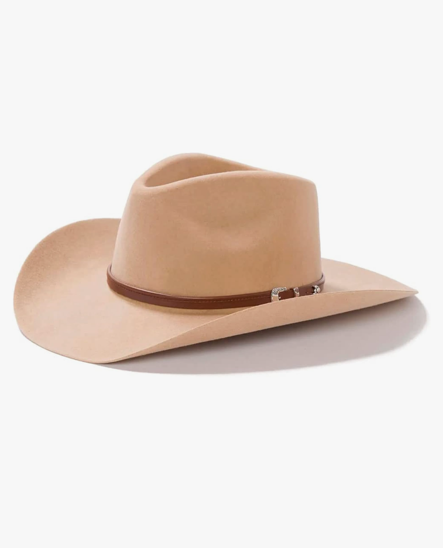 Stetson Men's 4X Buffalo Felt Seneca Western Hat Silver Sand
, Size: 7 1/4