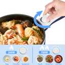 Dezin Hot Pot Electric Upgraded, Non-Stick Saut Pan, Rapid Noodles Electric Pot, 1.5L Mini Portable Hot Pot for Steak, Egg, Fried Rice, Ramen, Oatmeal, Soup with Power Adjustment