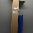 Floor Protection Film, 24 inch x 200' roll, Made in USA, Blue Self Adhesive Floor Protector for Moving and Construction, Temporary Covering for Protection of Hardwood, Tile, Other Hard Surfaces