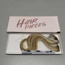 Hairro 6pcs Clip In Short Human Hair Extensions, Single Clip Design 100% Real Hair with Lace Weft, Seamless Thin Hairpieces Add Highlights, 12 Inch Short 33g #12P613 Golden Brown Mix Bleach Blonde