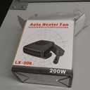 12v 200W Car Heater, Portable Car Heater and Defroster, Windshield Defogger, 12 Volt Car Heater That Plugs Into Cigarette Lighter, Calenton para Carro, 360 Rotation (Black)