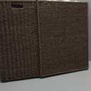 OIAHOMY Laundry Hamper with Lid, 23.8 Gal (90L) Wicker Hamper with Removable Liner Bags, Handwoven Clothes Basket with Handles, Foldable Woven Paper Rope Basket for Laundry Room, Bedroom-Brown
