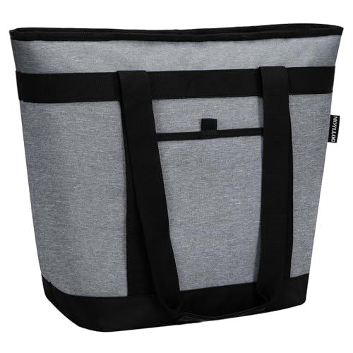 Insulated Cooler Bag, Reusable Grocery Bags for Hot/Cold Food, Thermal Food Delivery Bag for Beach, Travel, Picnics