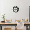 2 x 12 Inch Metal Letters B Home Wall Art, Engagement & House Warming Gifts, Outdoor & Bathroom Decor